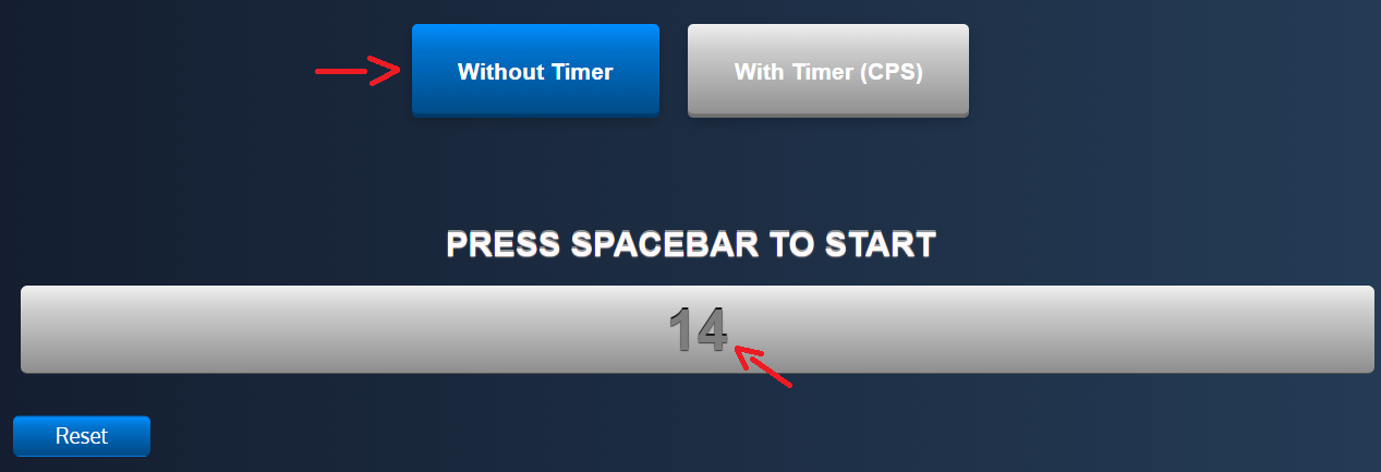 Spacebar Counter OR Clicker Online & Spacebar CPS Test
